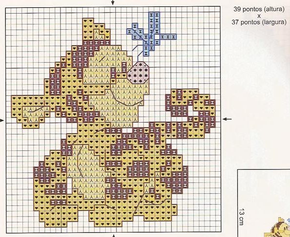 Schema punto croce Baby tigro